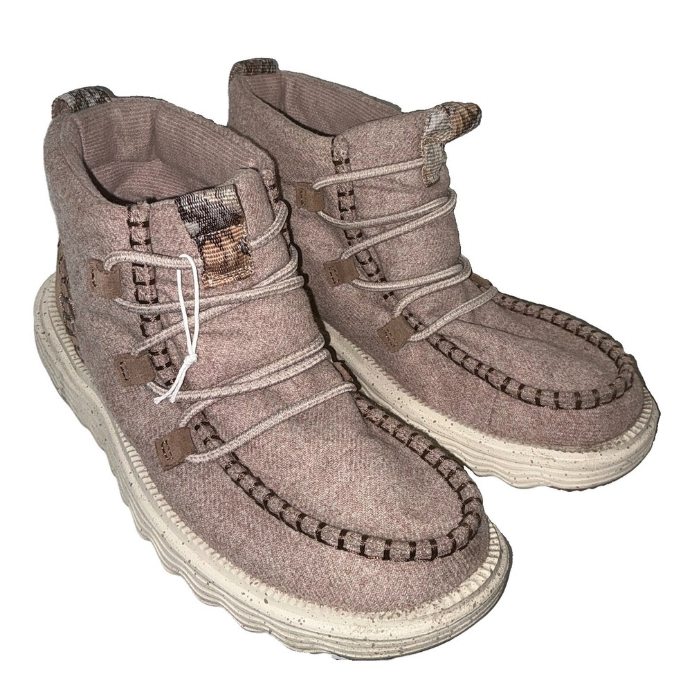 Hey Dude Reyes Boot Mauve Women's US Size 6 Casual Slip-On